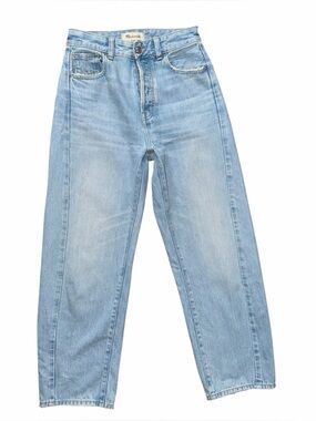 Madewell Curvy Pieced Barrel Leg Jeans Foster Wash Size 24